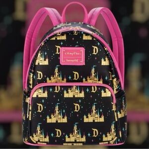 Disney Parks Loungefly Sleeping Beauty Rare Mini Backpack.